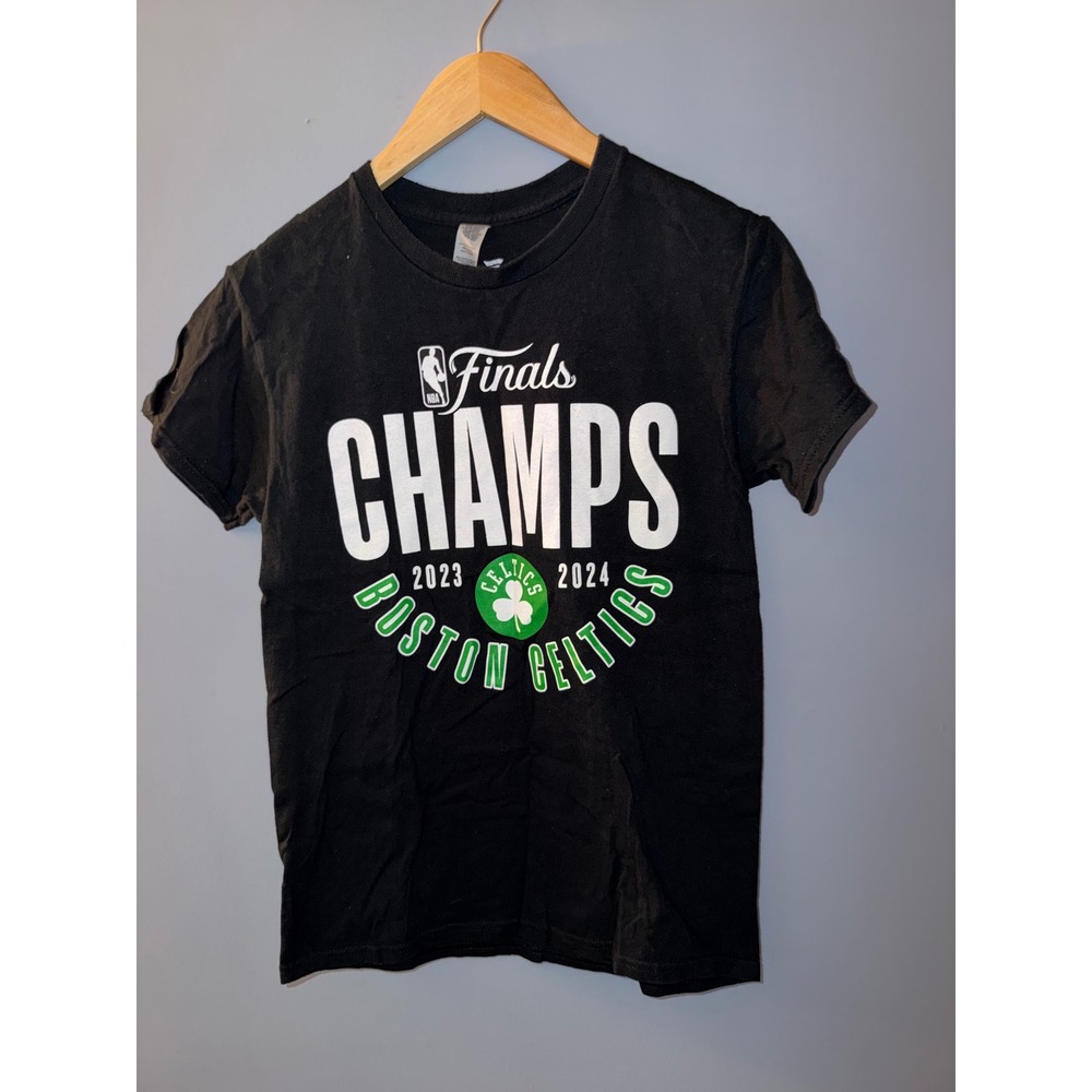 Fanatics NBA Boston Celtics 2023 2024 Finals Champs Black T Shirt Size S